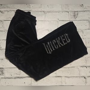 Wicked Musical Velour Wide Leg Lounge Pants XS